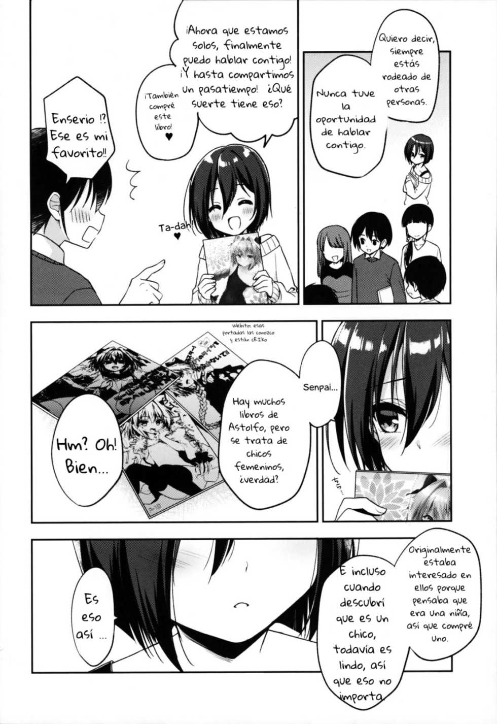 (C95) [R*kaffy (Aichi Shiho)] Astolfo Cos no Kouhai ni Kokuhaku Sarete Sex Shita Hanashi (Fate/Grand Order) [Spanish] - Page 5