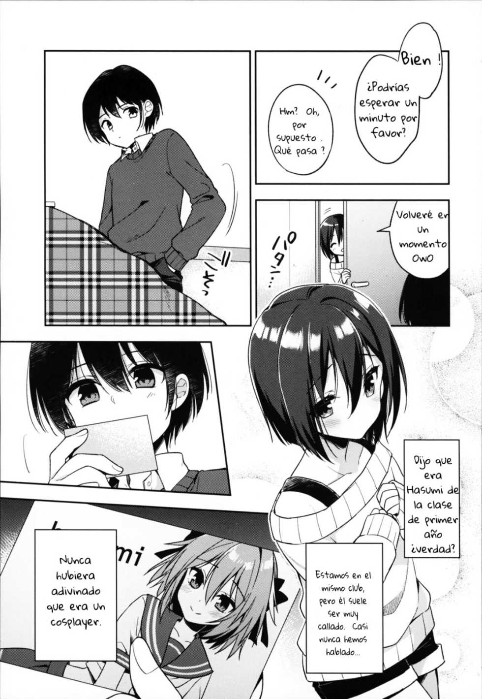 (C95) [R*kaffy (Aichi Shiho)] Astolfo Cos no Kouhai ni Kokuhaku Sarete Sex Shita Hanashi (Fate/Grand Order) [Spanish] - Page 6