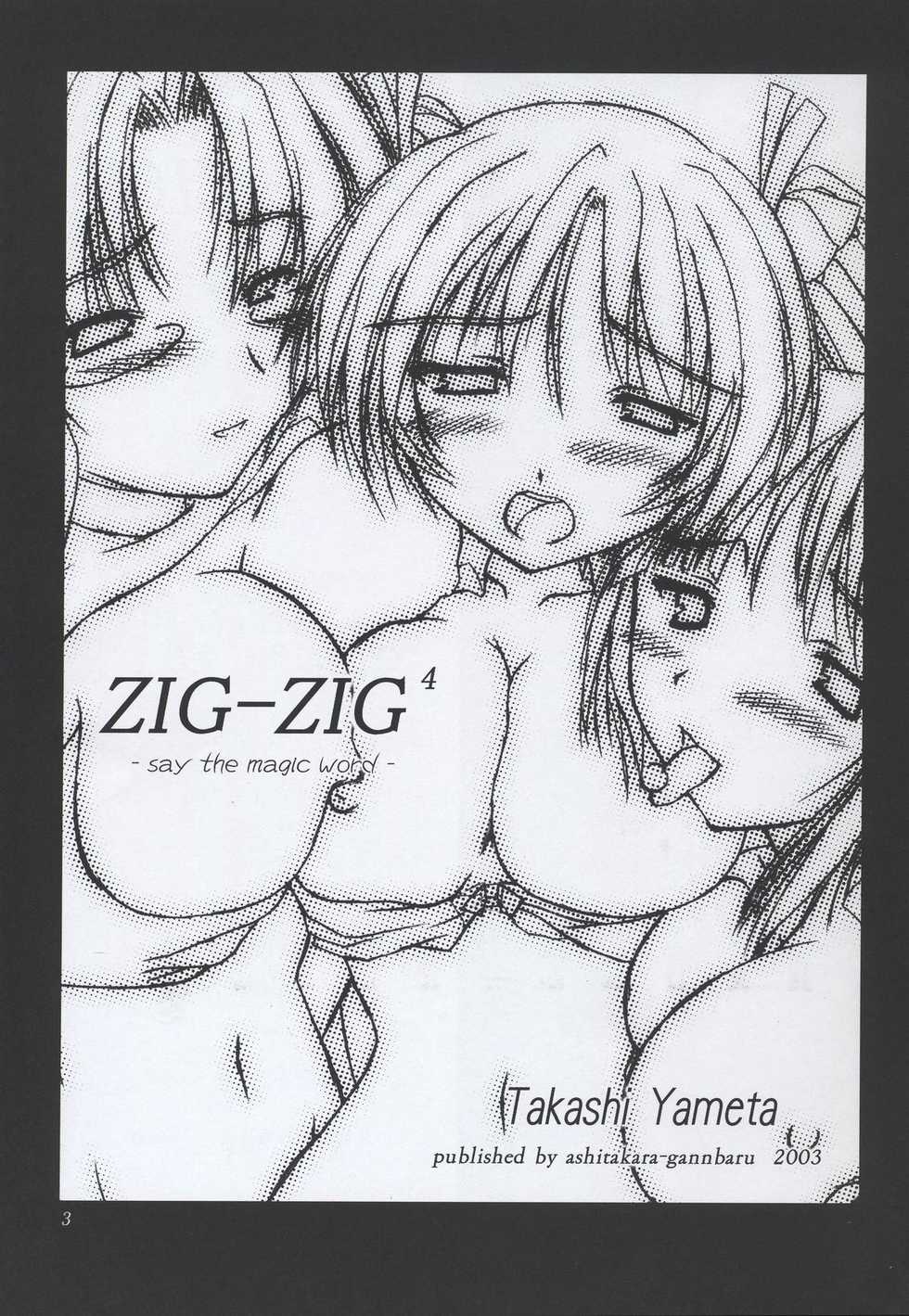 (C64) [ashitakara-ganbaru (Yameta Takashi)] ZIG-ZIG 4 -say the magic word- (Mahou Sensei Negima!) - Page 2
