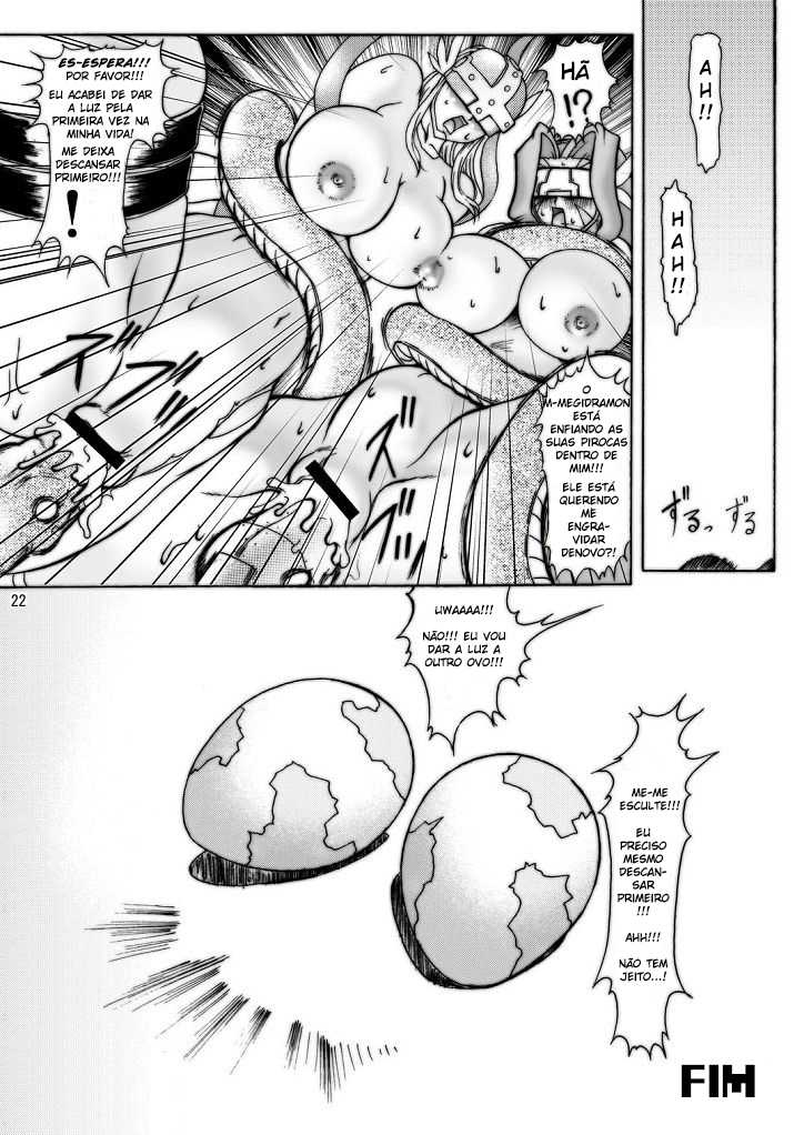 (Kyonyuukko 2) [GLAMOUR WORKS (Shadi Biin)] Boob Monster D (Digimon) [Portuguese-BR] - Page 22