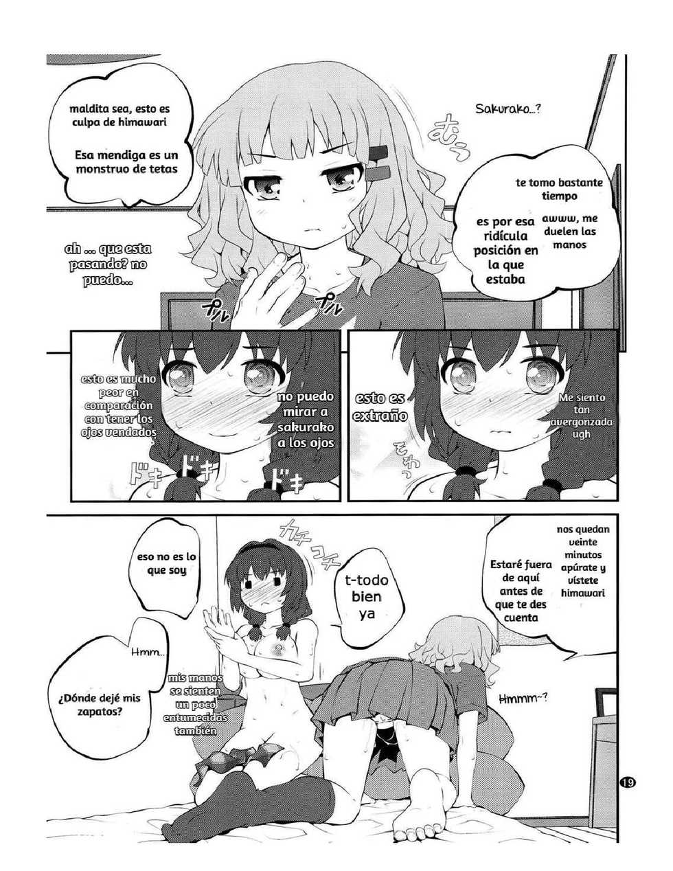 (GirlsLoveFestival 17) [Purimomo (Goyac)] Himegoto Flowers 10 | Secret Flowers 10 (YuruYuri) [Spanish] [Kamisama36] - Page 19