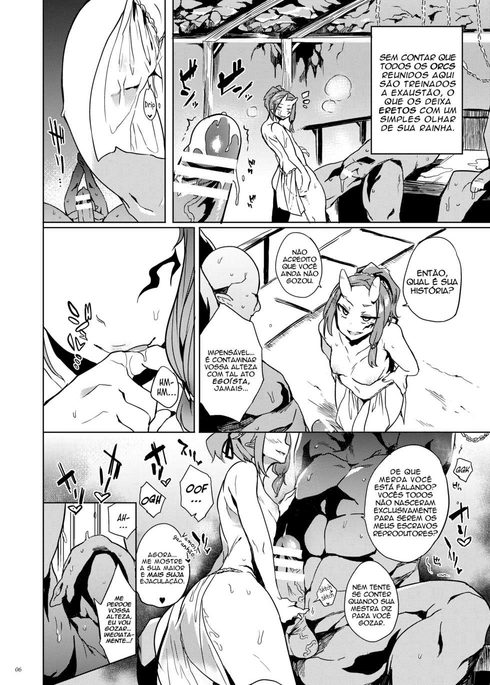 [Puppukupu (Kawaisaw)] Orc no Ohime-sama wa Ranshi ga Tsuyosugiru | An Orc Princess's Eggs Are Crazy Strong! [Portuguese-BR] {HentaiKai + Guaxinim} [Digital] - Page 5