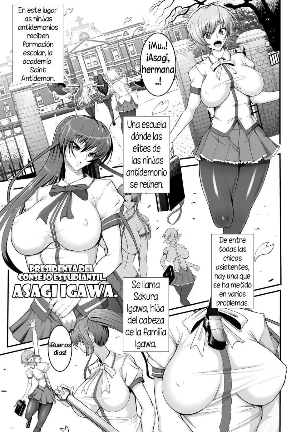 [Circle Σ (Ban Daiki)] Taimanin demo Koi ga Shitai! (Taimanin Asagi) [Spanish] [Digital] - Page 3