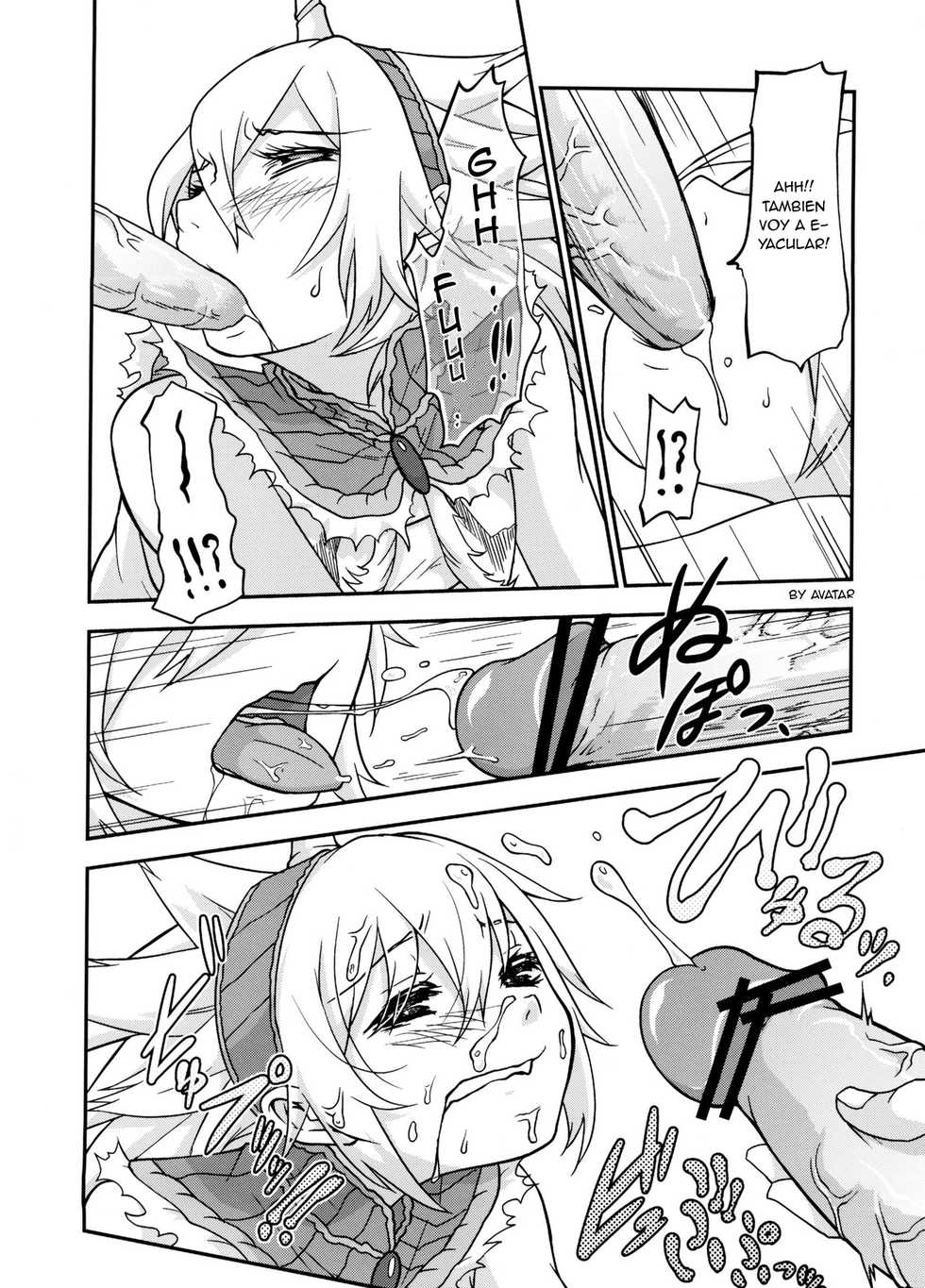 (C80) [Tra-Tama(ry (Ttuunn)] Josou Kirin Soubi ga Yukumo-mura ni Asobi ni Kitara Shuukai Yokujou no Hunter-tachi ni Rape Sarechaimashita. (Monster Hunter) [Spanish] [Avatar-kun] - Page 16