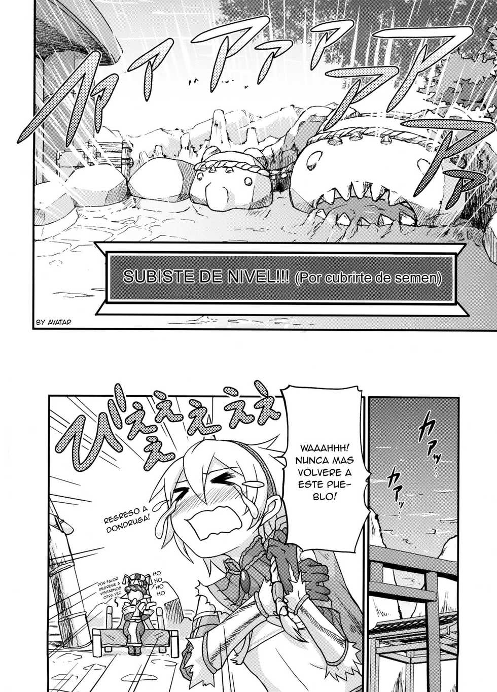 (C80) [Tra-Tama(ry (Ttuunn)] Josou Kirin Soubi ga Yukumo-mura ni Asobi ni Kitara Shuukai Yokujou no Hunter-tachi ni Rape Sarechaimashita. (Monster Hunter) [Spanish] [Avatar-kun] - Page 18