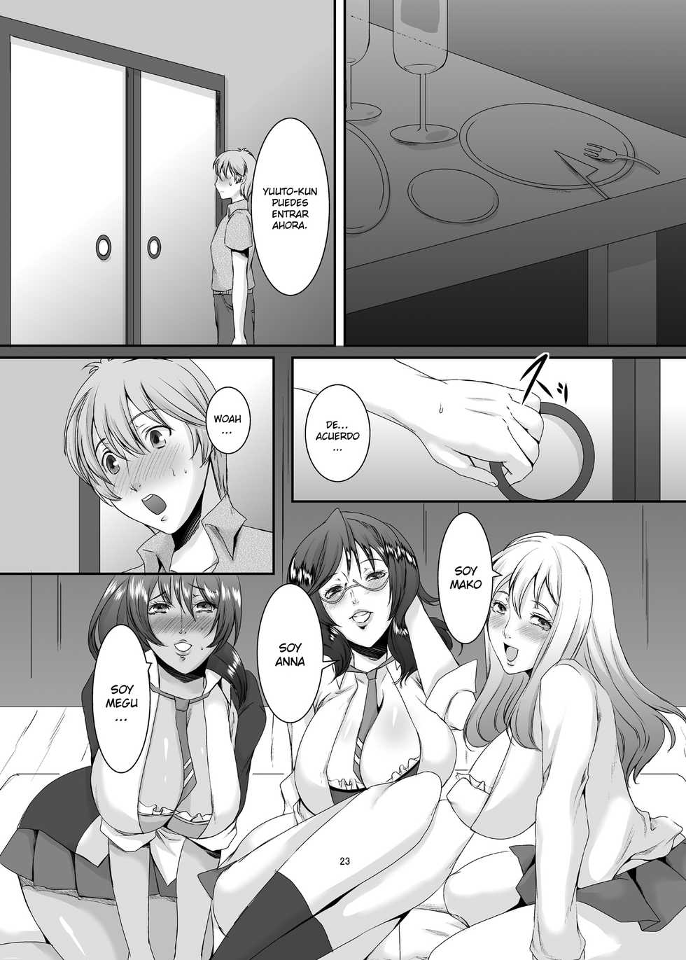 [Sprechchor (Eguchi Chibi)] Oku-sama wa Moto Yariman -Besluted- 3 [Spanish] [FreelanceSubs] [Digital] - Page 24