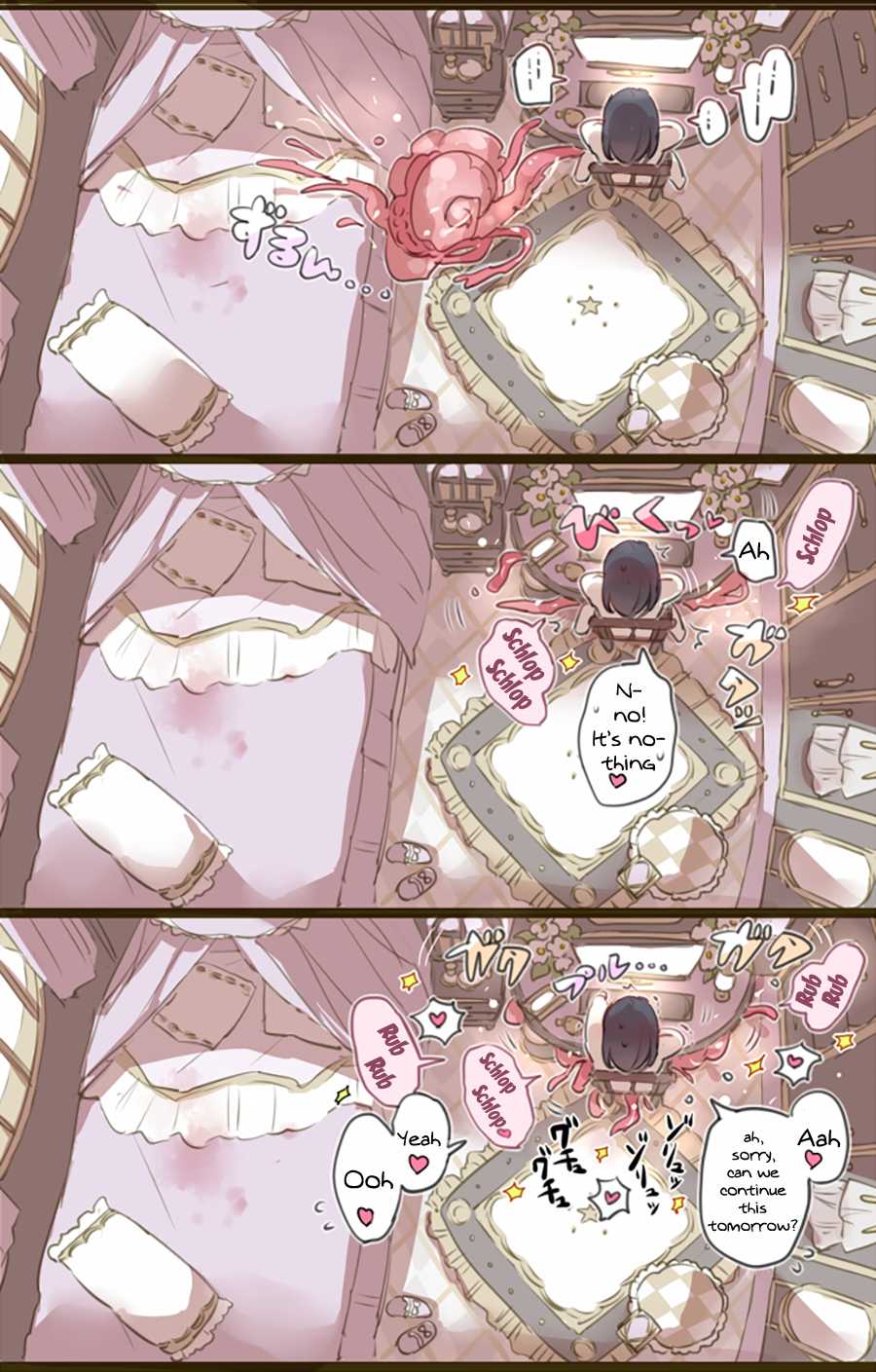 [mamaloni] Ouchi de Yaru Koto Nai node Shokushu Shoukan Shite Ecchi ni Fukeru Mahou Shoujo | A Witch Who Can't Have Sex At Home Decides To Summon Some Tentacles Instead [English] {Doujins.com} - Page 5