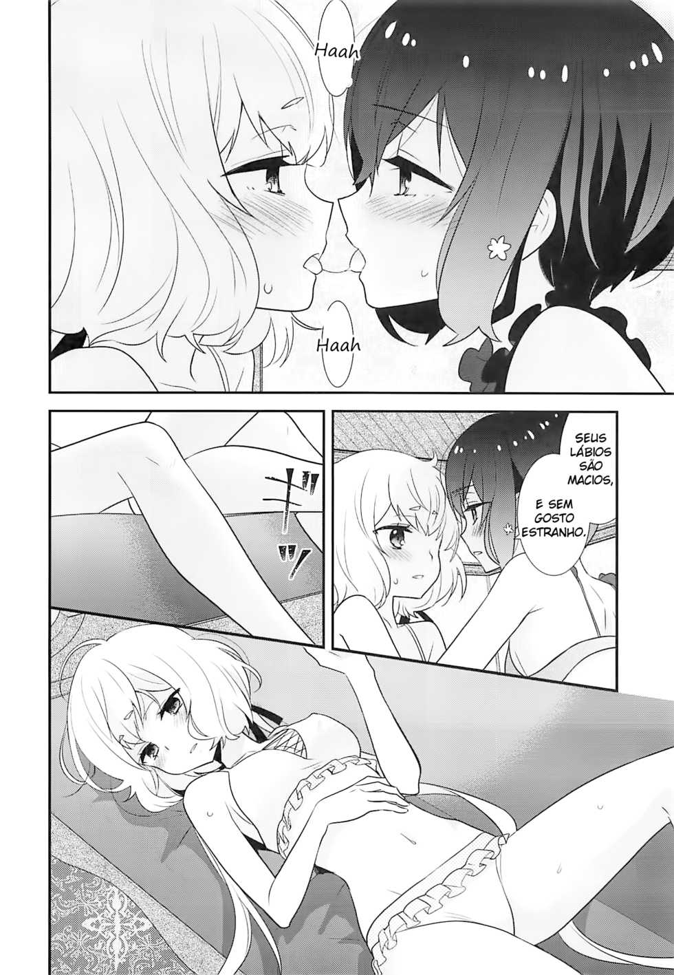(COMIC1☆16) [Sweet Pea (Ooshima Tomo)] JunAi Sentimental (Zombie Land Saga) [Portuguese-BR] - Page 13
