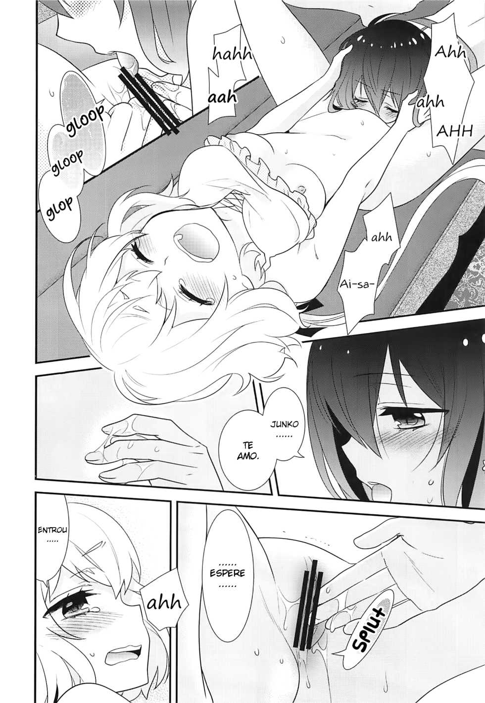(COMIC1☆16) [Sweet Pea (Ooshima Tomo)] JunAi Sentimental (Zombie Land Saga) [Portuguese-BR] - Page 19