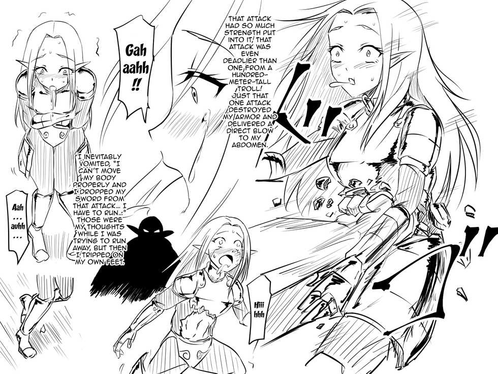 [Mikezoutei] Haiboku Elf no Onna Kishi Orc Ryoujoku, Soshite... | A Female Elf Knight Gets Assaulted By An Orc, And Then... [English] {Doujins.com} - Page 11