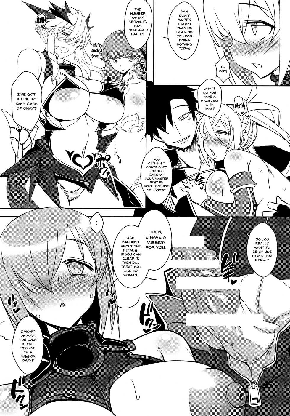 (C96) [YOMOTHUHIRASAKA (bbsacon)] Shoukan Dajun (Fate/Grand Order) [English] [Doujins.com] - Page 10