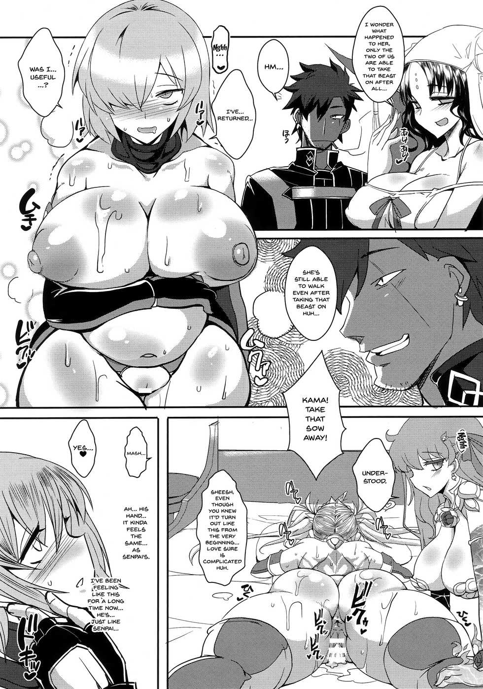 (C96) [YOMOTHUHIRASAKA (bbsacon)] Shoukan Dajun (Fate/Grand Order) [English] [Doujins.com] - Page 14