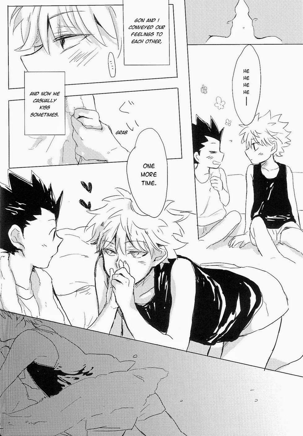 (CLIMAX HUNT 5) [Kutsushita wo Haitta Ahiru (Omaru)] Isshun no Sentimental | A Sentimental Moment (Hunter x Hunter) [English] - Page 3