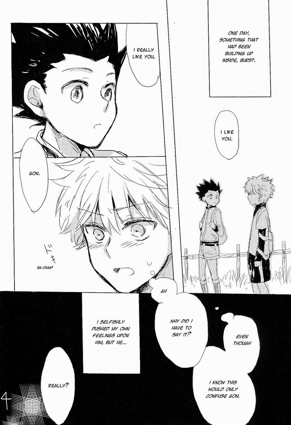 (CLIMAX HUNT 5) [Kutsushita wo Haitta Ahiru (Omaru)] Isshun no Sentimental | A Sentimental Moment (Hunter x Hunter) [English] - Page 5