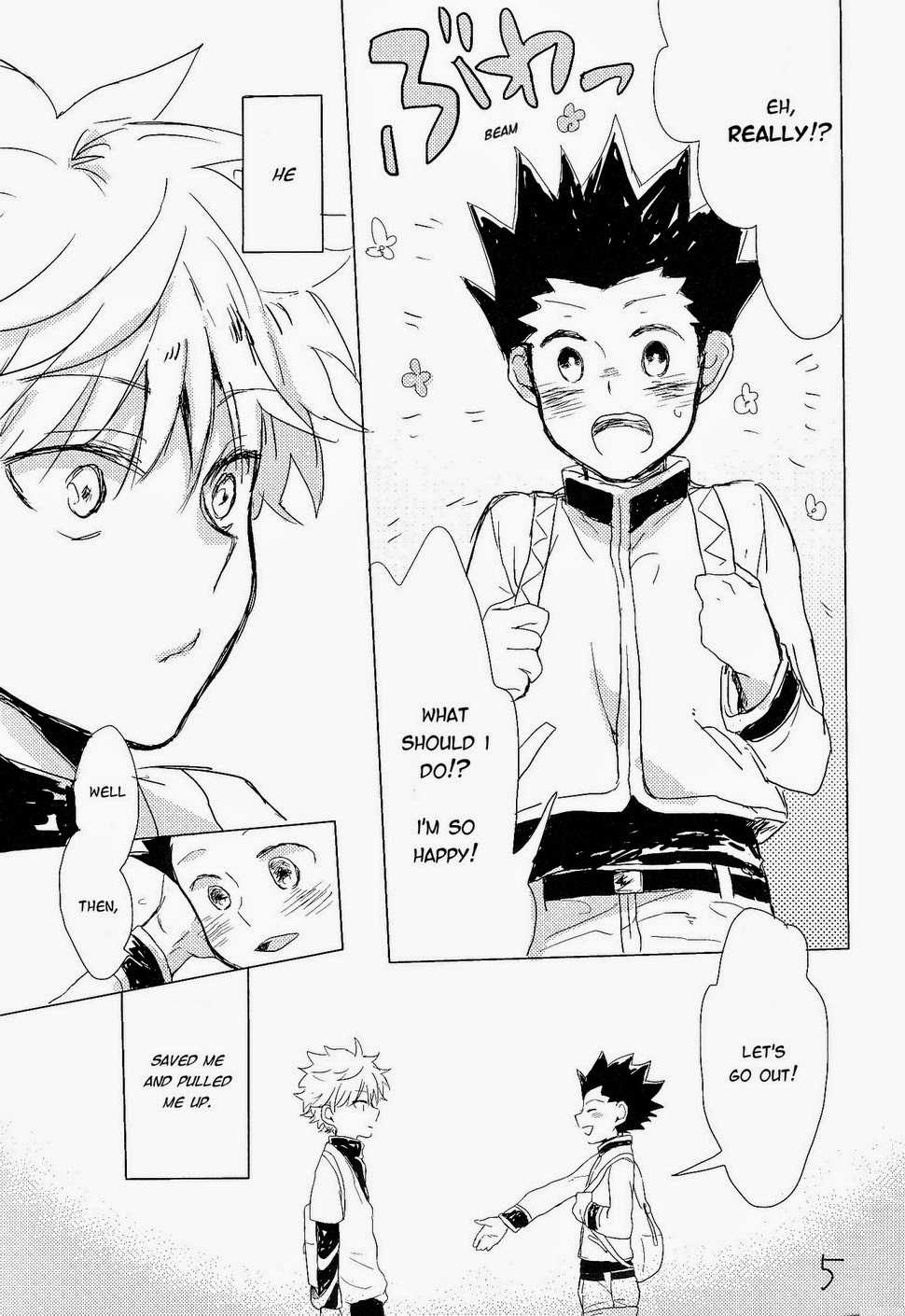 (CLIMAX HUNT 5) [Kutsushita wo Haitta Ahiru (Omaru)] Isshun no Sentimental | A Sentimental Moment (Hunter x Hunter) [English] - Page 6