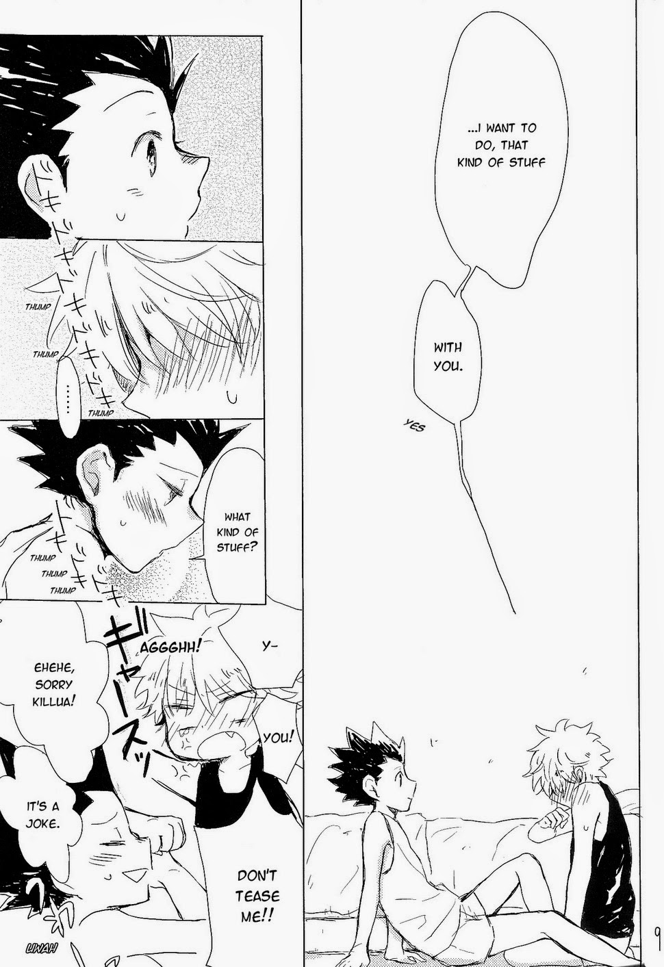 (CLIMAX HUNT 5) [Kutsushita wo Haitta Ahiru (Omaru)] Isshun no Sentimental | A Sentimental Moment (Hunter x Hunter) [English] - Page 10