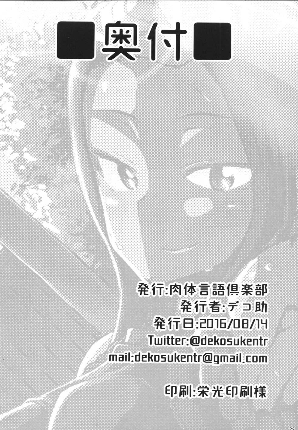 (C90) [Nikutai Gengo Club (Dekosuke)] Natsu no Hi Monza (Girls und Panzer) [English] [jf_translations] - Page 21