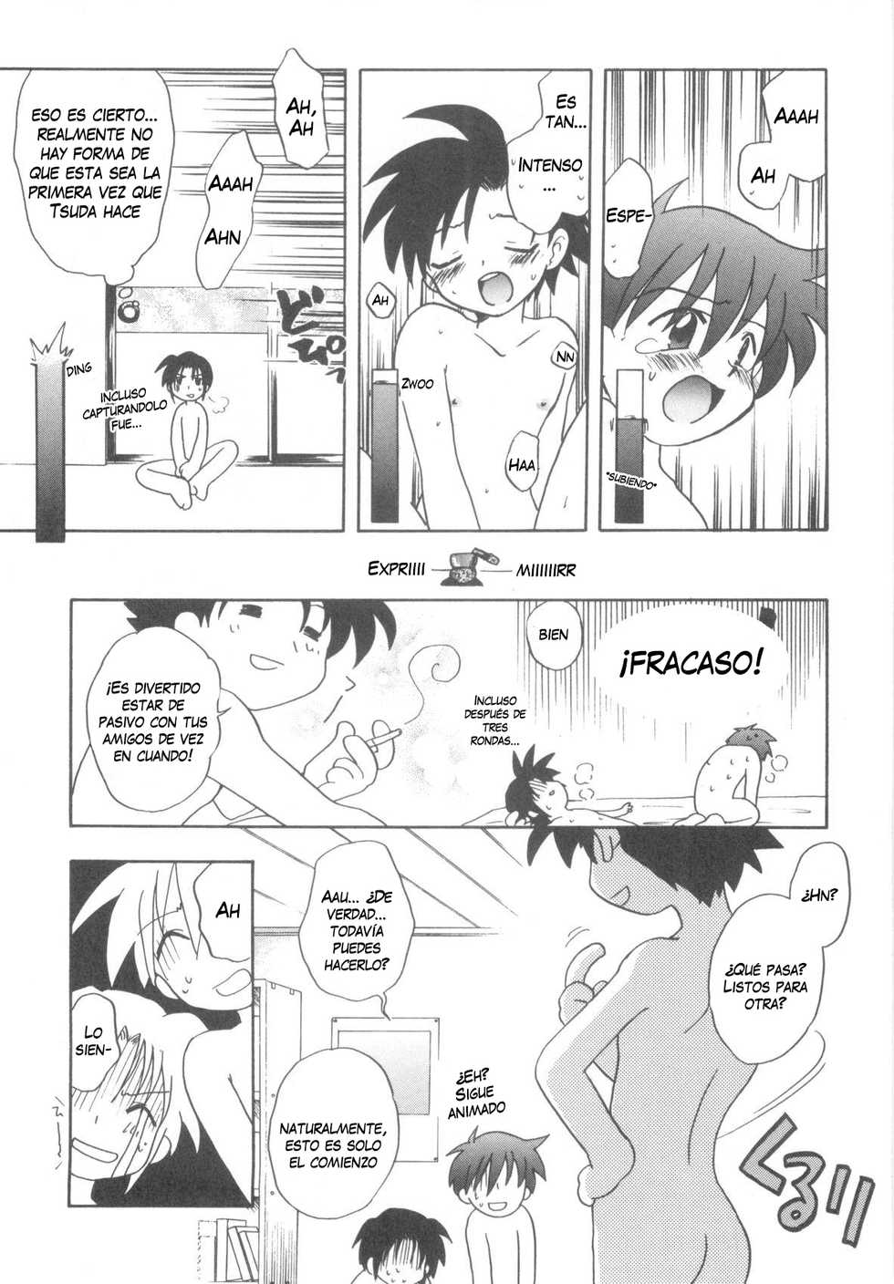 [Kirigakure Takaya] Nekkyou! Otoko Shoubu!! | ¡Mania! ¡Concurso varonil! (Immoral Kids) [Spanish] [DrGilmon328] - Page 9