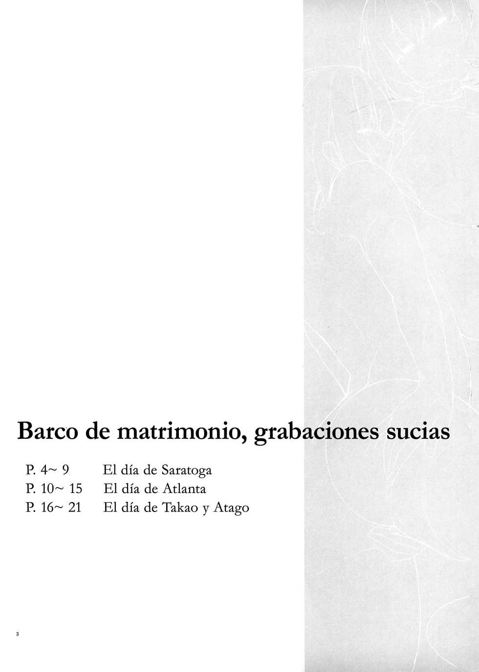 [Enokiya (eno)] Kekkon Kan Sukebe Roku 2 | Barco de Matrimonio Grabaciones sucias 2 (Kantai Collection -KanColle-) [Spanish] [NICONIISCANS] - Page 2