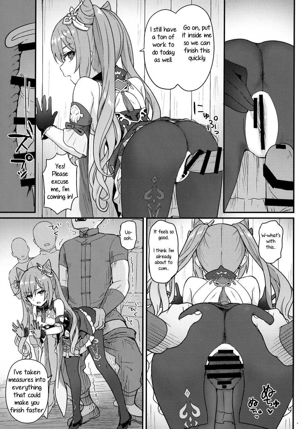 [Wasabi Mochi (Momosawa)] Keqing-chan ga Buka o Shigoki Makuru Hon (Genshin Impact) [English] [freisuika] - Page 10