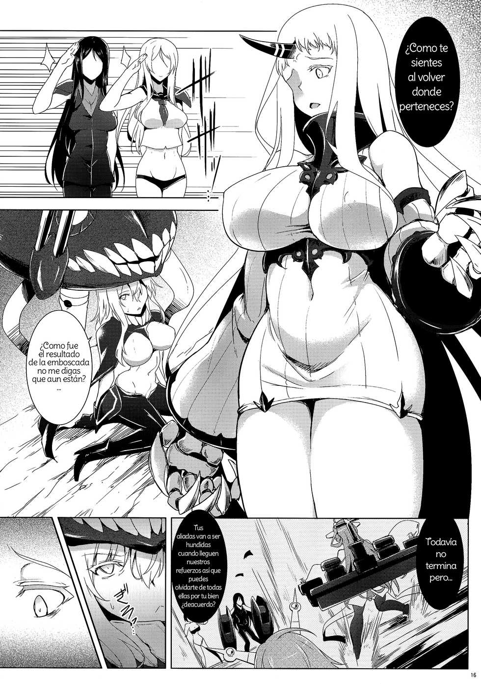 (C86) [C.R's NEST (C.R)] Kankourei 6 -Kanojo no kaeru Umi- | Kancolle 6 -She Can Return To The Sea- (Kantai Collection -KanColle-) Spanish [Amaterasu] - Page 13