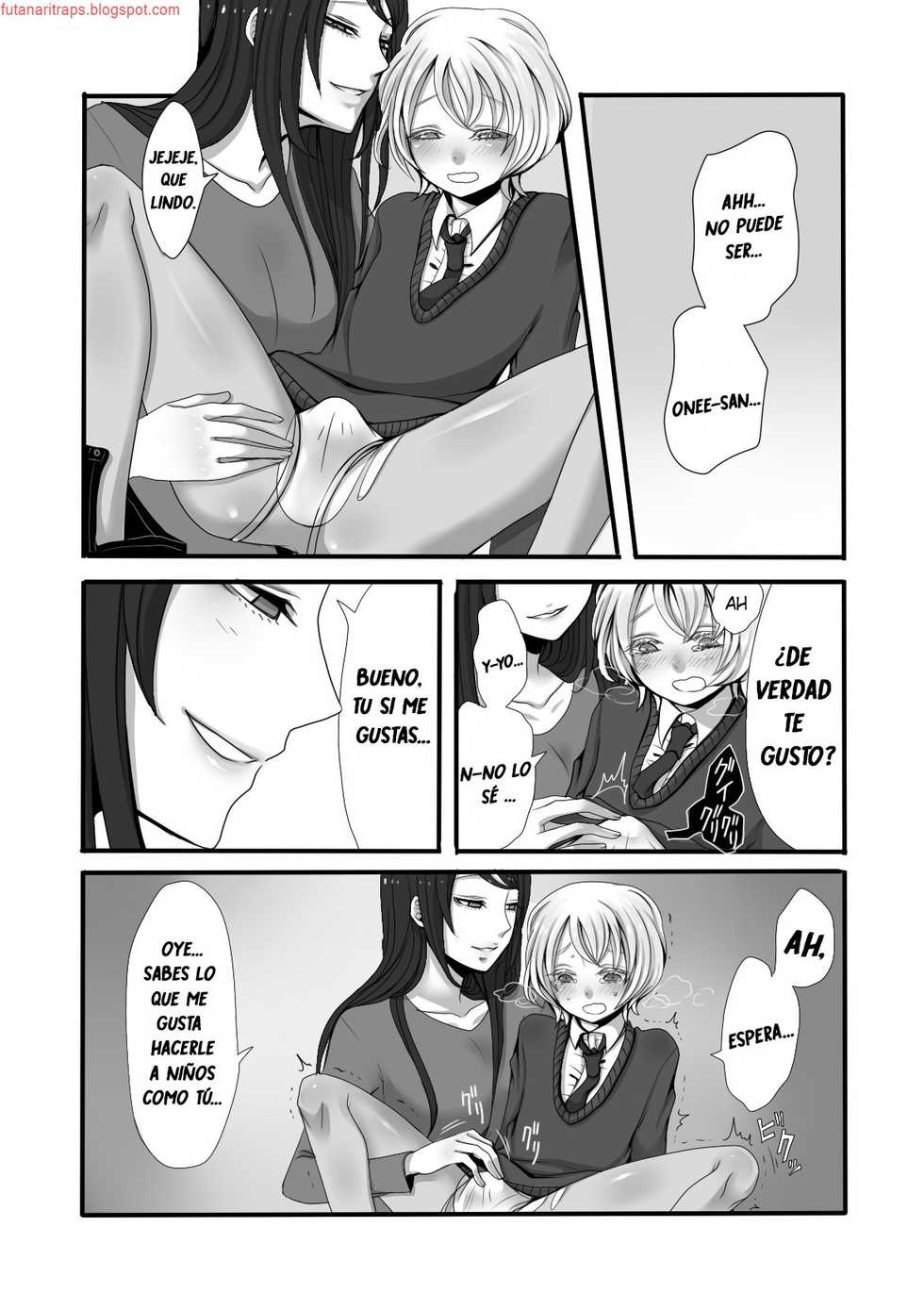 [Iwanakaya (Sansyouo)] Futanari Onee-san to Shota [Spanish] [bananare22] - Page 9