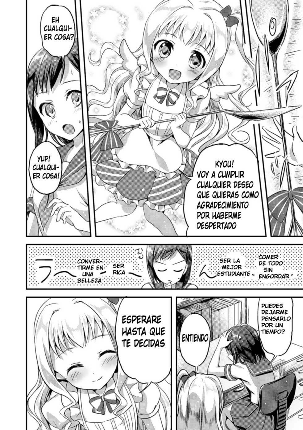 [Oimo] Negaigoto Hitotsu | Wish For One (2D Comic Magazine Yuri Ninshin Vol. 4) [Spanish] [Mugidanshi Fansub] [Digital] - Page 6