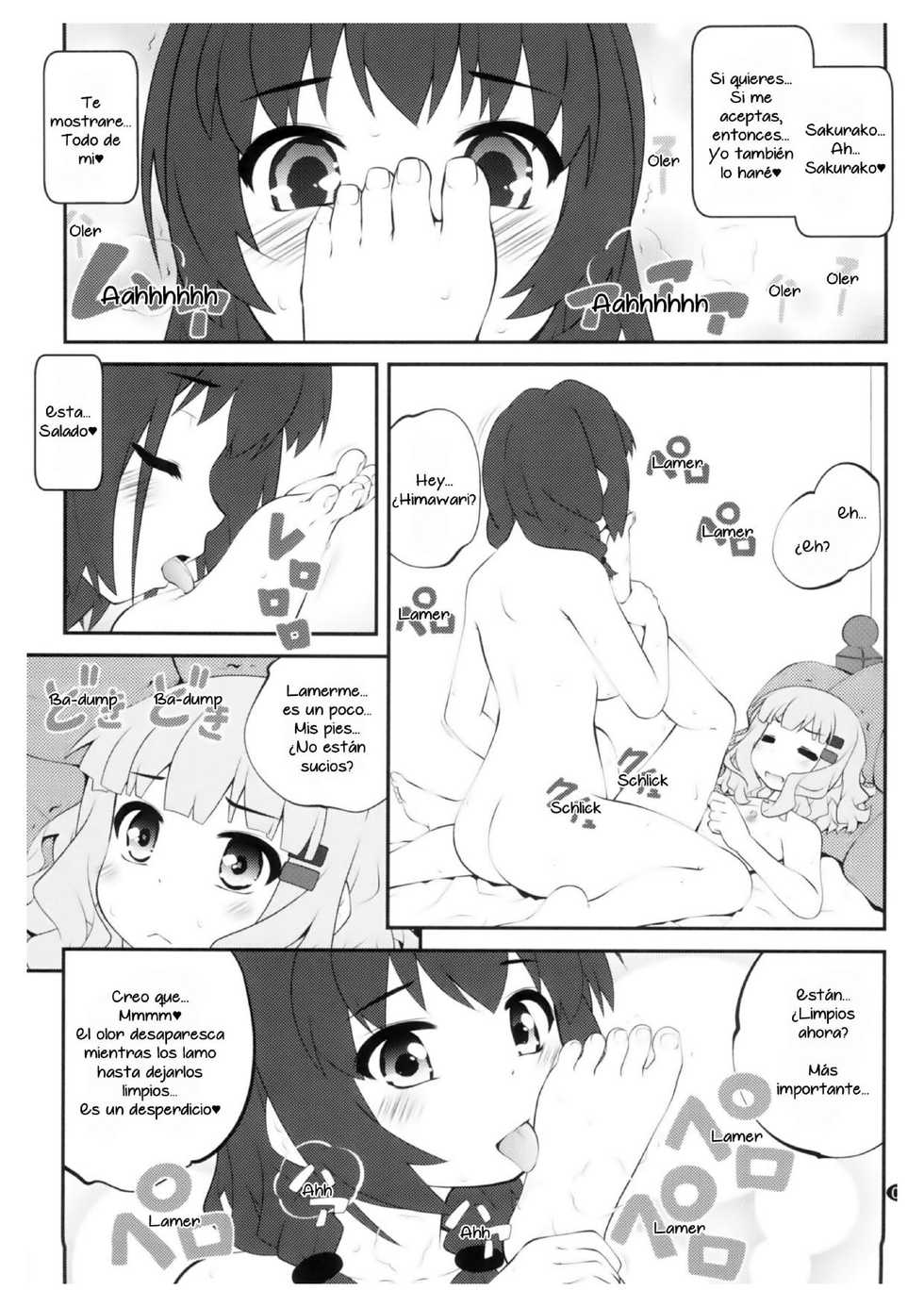 (GirlsLoveFestival 25) [Purimomo (Goyac)] Himegoto Flowers 14 | Secret Flowers 14 (YuruYuri) [Spanish] [9Parsec] - Page 4