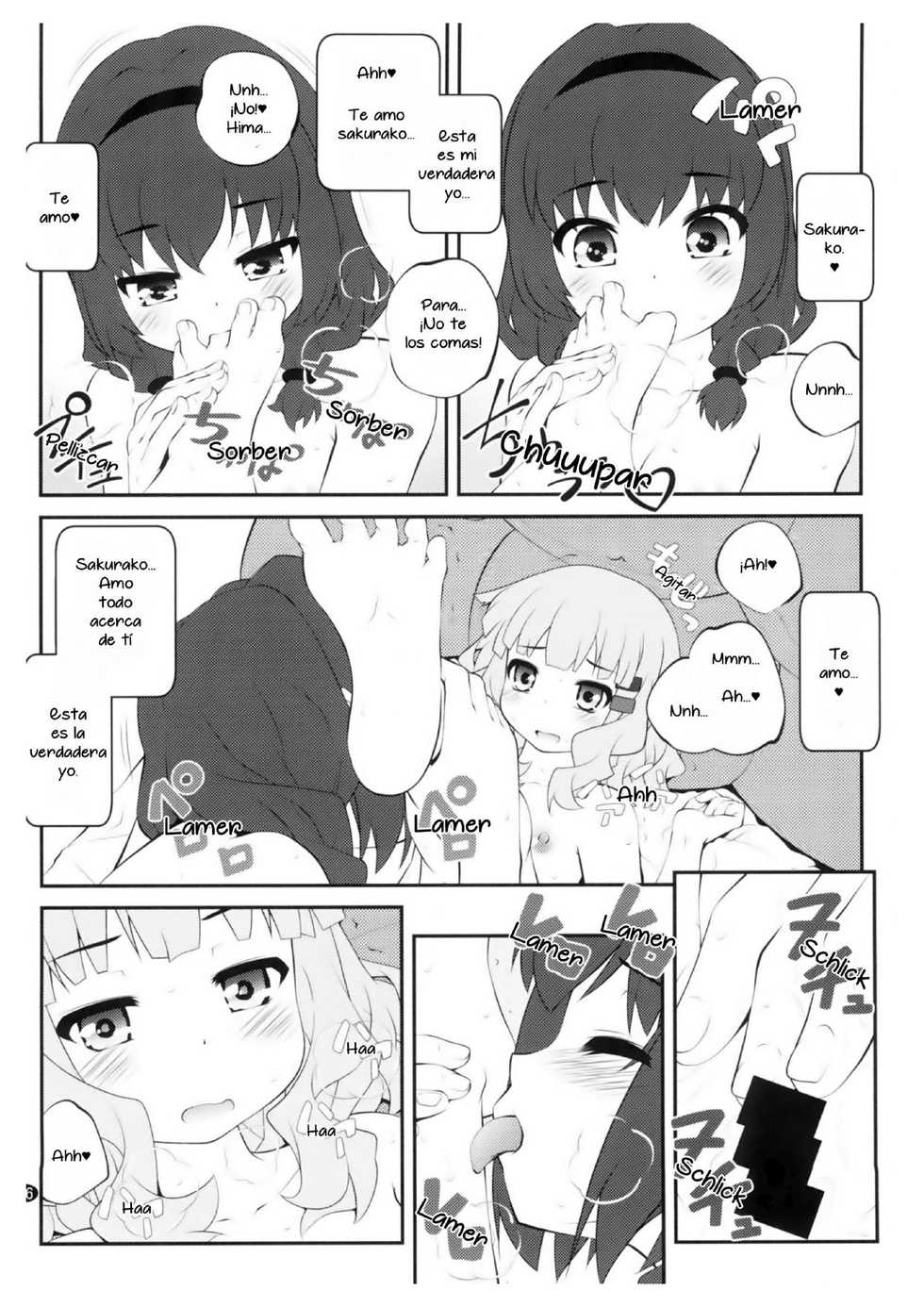 (GirlsLoveFestival 25) [Purimomo (Goyac)] Himegoto Flowers 14 | Secret Flowers 14 (YuruYuri) [Spanish] [9Parsec] - Page 5