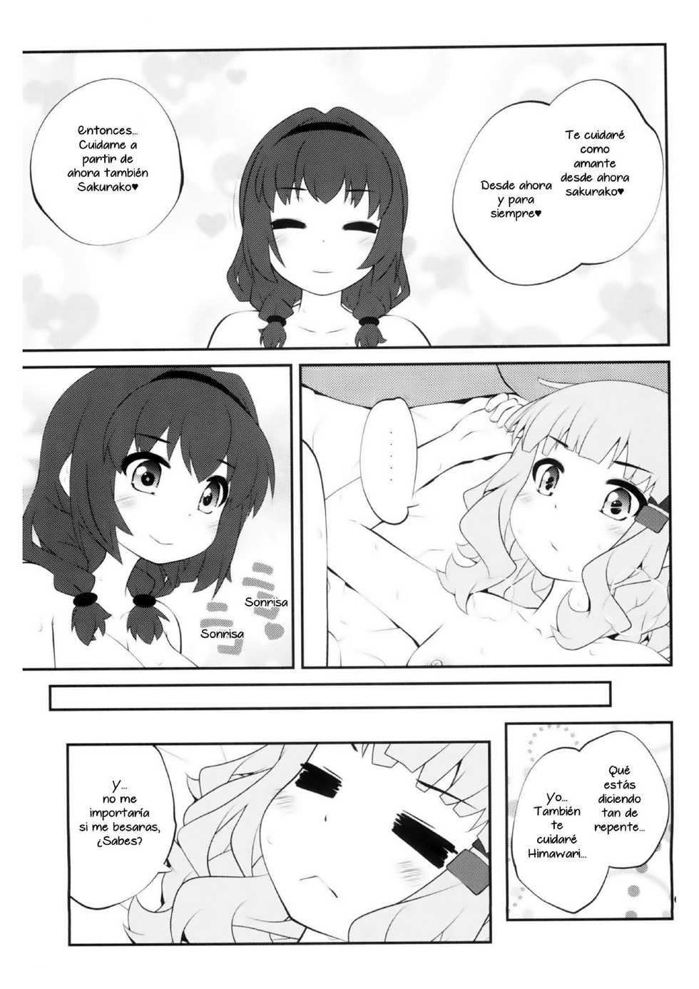 (GirlsLoveFestival 25) [Purimomo (Goyac)] Himegoto Flowers 14 | Secret Flowers 14 (YuruYuri) [Spanish] [9Parsec] - Page 18