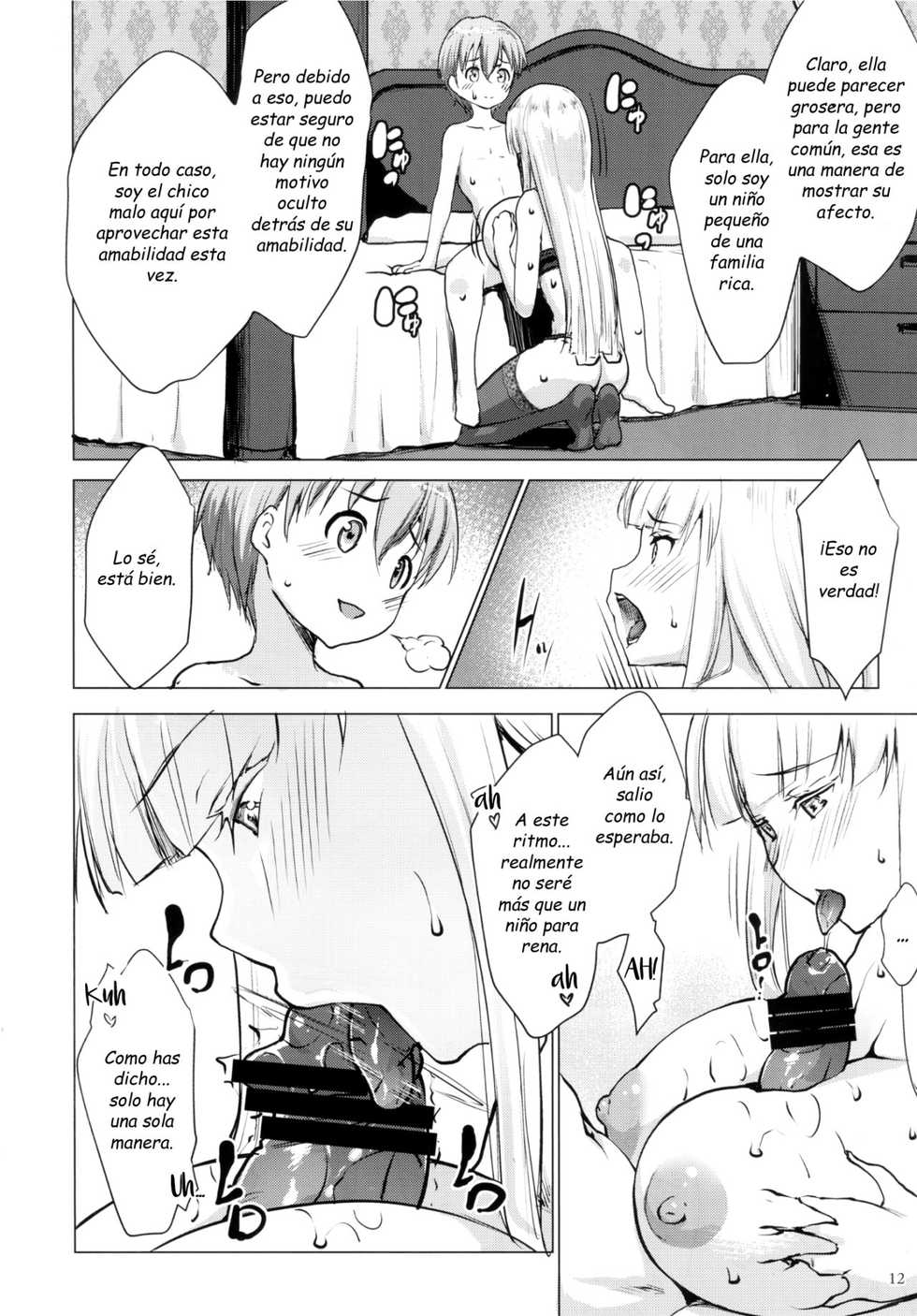[Nanakagi Satoshi] Bocchama wa Kasshoku Gal to Seiso Maid o Haramasetai [Spanish] [Digital] - Page 40