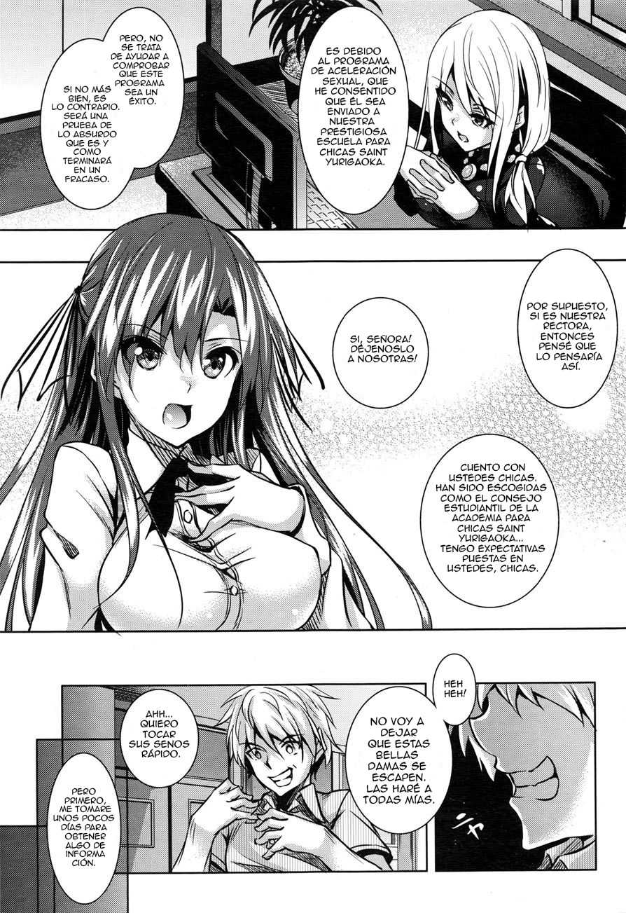 [Fukuyama Naoto] Saint Yurigaoka Jogakuen Seido-kai (COMIC Megastore Alpha 2016-02) [Spanish] [Anime no Mansebia] - Page 5
