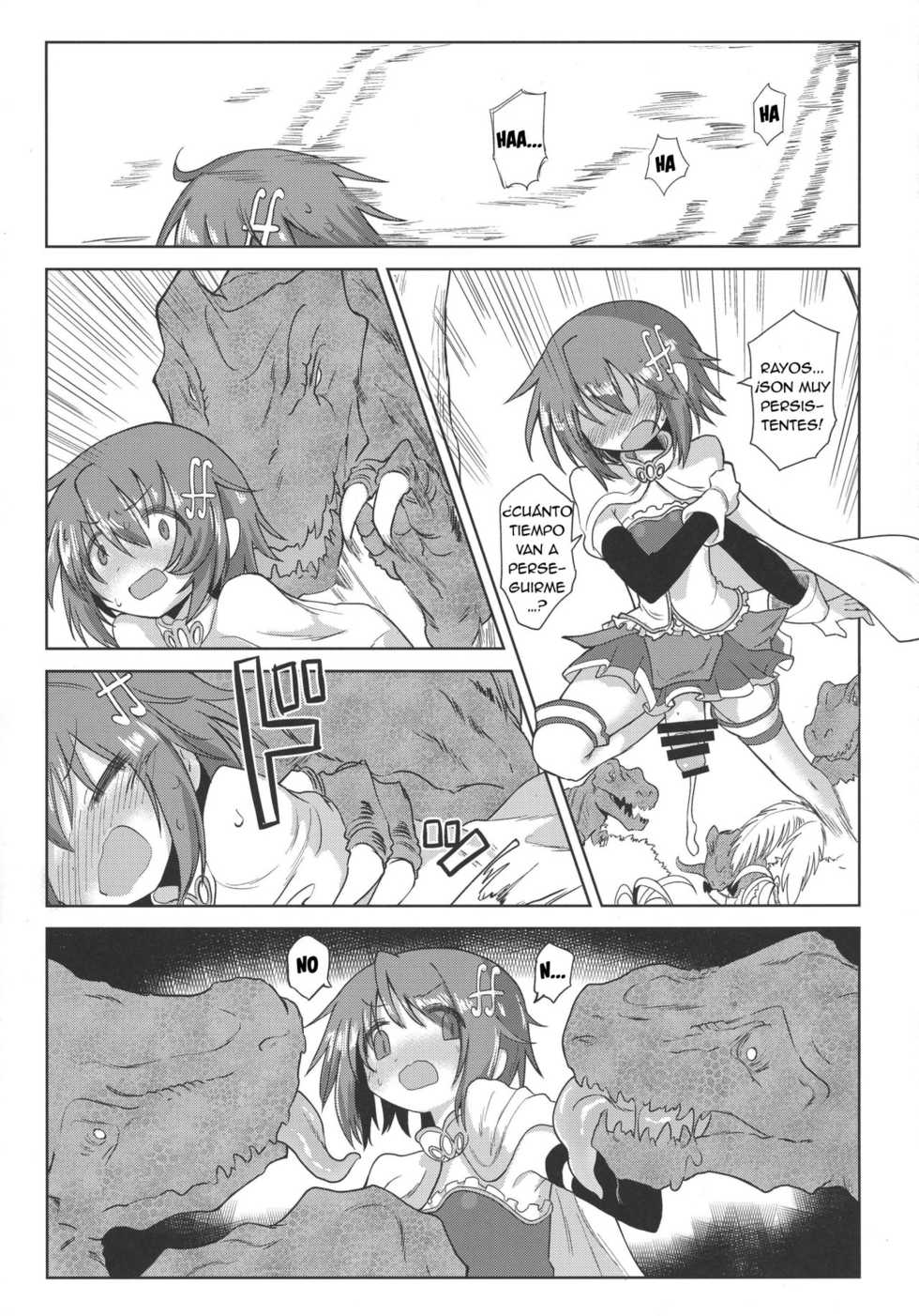 (Mou Nanimo Kowakunai 26) [Shadan Katsudou (Kyuusuikei)] Fellatiosaurus VS Mahou Shoujo Zenpen (Puella Magi Madoka Magica) [Spanish] [Katoscan] - Page 31
