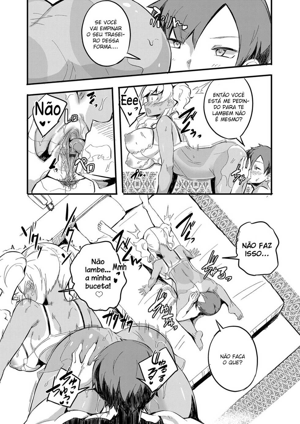 [Mocco] Hatsu Fuuzoku wa Aitsu to Battery ~Kyousei Skinship de Fukamari Sugiru Kankei~ (COMIC Grape Vol. 85) [Portuguese-BR] [Nonono Fansub] - Page 15