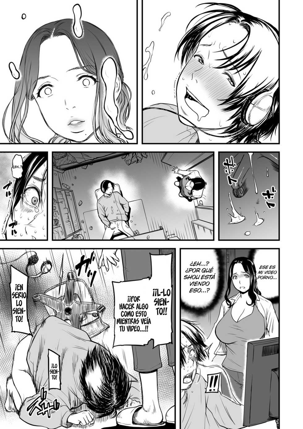 [Tsuzura Kuzukago] AV Joyuu no Kaa-san to Hikikomori no Boku ga Sex Suru You ni Natta Wake [Spanish] [BH][K.A. Works][JentaiM] [Digital] - Page 14