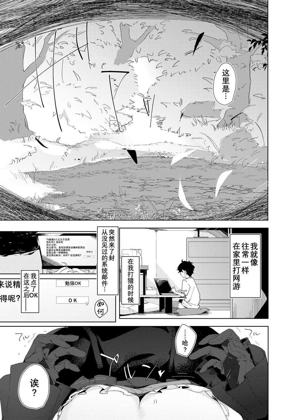 [Tempest (Uno Ryoku)] TS Neko Succubus-san wa Sakusei Nante Shitakunai! [Chinese] [不可视汉化] [Digital] - Page 4