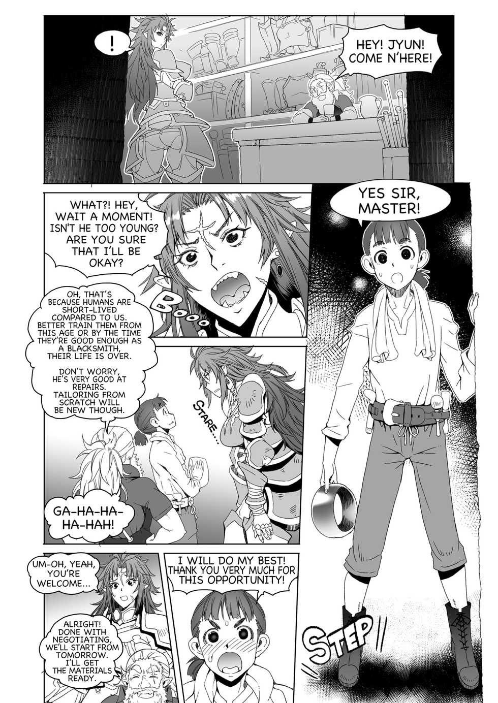 [Asaki Blog Branch Office (Asaki Takayuki)] hiiro no tui to muku no miya | Dora the Readhead [English] {2d-market.com} [Decensored] [Digital] - Page 4