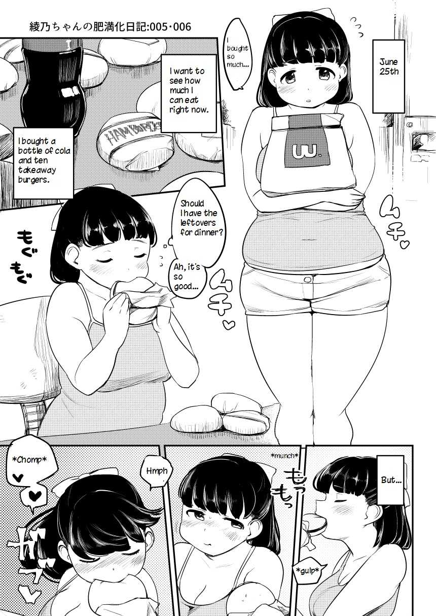 Ayano's Weight Gain Diary [English] - Page 5