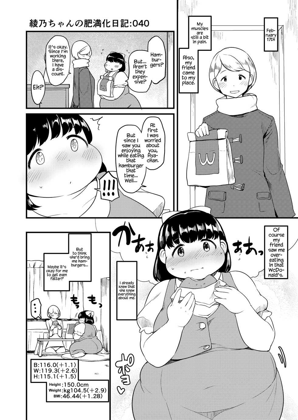 Ayano's Weight Gain Diary [English] - Page 40
