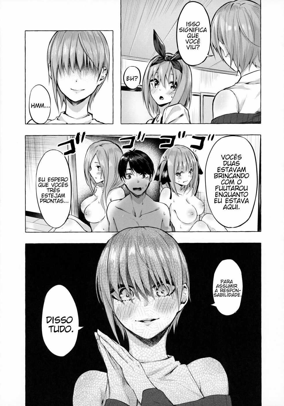 [Sawaraya Shoten (Sahara Gensei)] Hanayome no Kakuritsu (Gotoubun no Hanayome) [Portuguese-BR] [Liar.sx] - Page 14
