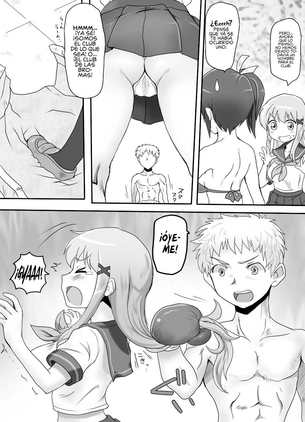 [Mitsunoho] Naburi Tokidoki Shasei ~Kouhai no Joshi ni Makete Shasei Saserareta Ore~ [Spanish] [Bephomitz] [Digital] - Page 3