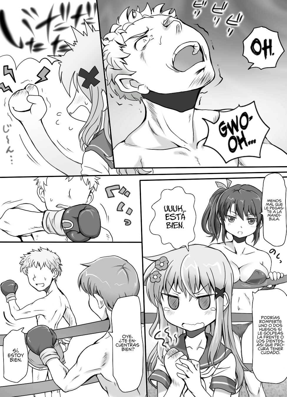 [Mitsunoho] Naburi Tokidoki Shasei ~Kouhai no Joshi ni Makete Shasei Saserareta Ore~ [Spanish] [Bephomitz] [Digital] - Page 10