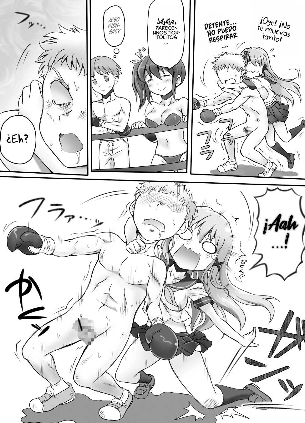 [Mitsunoho] Naburi Tokidoki Shasei ~Kouhai no Joshi ni Makete Shasei Saserareta Ore~ [Spanish] [Bephomitz] [Digital] - Page 20