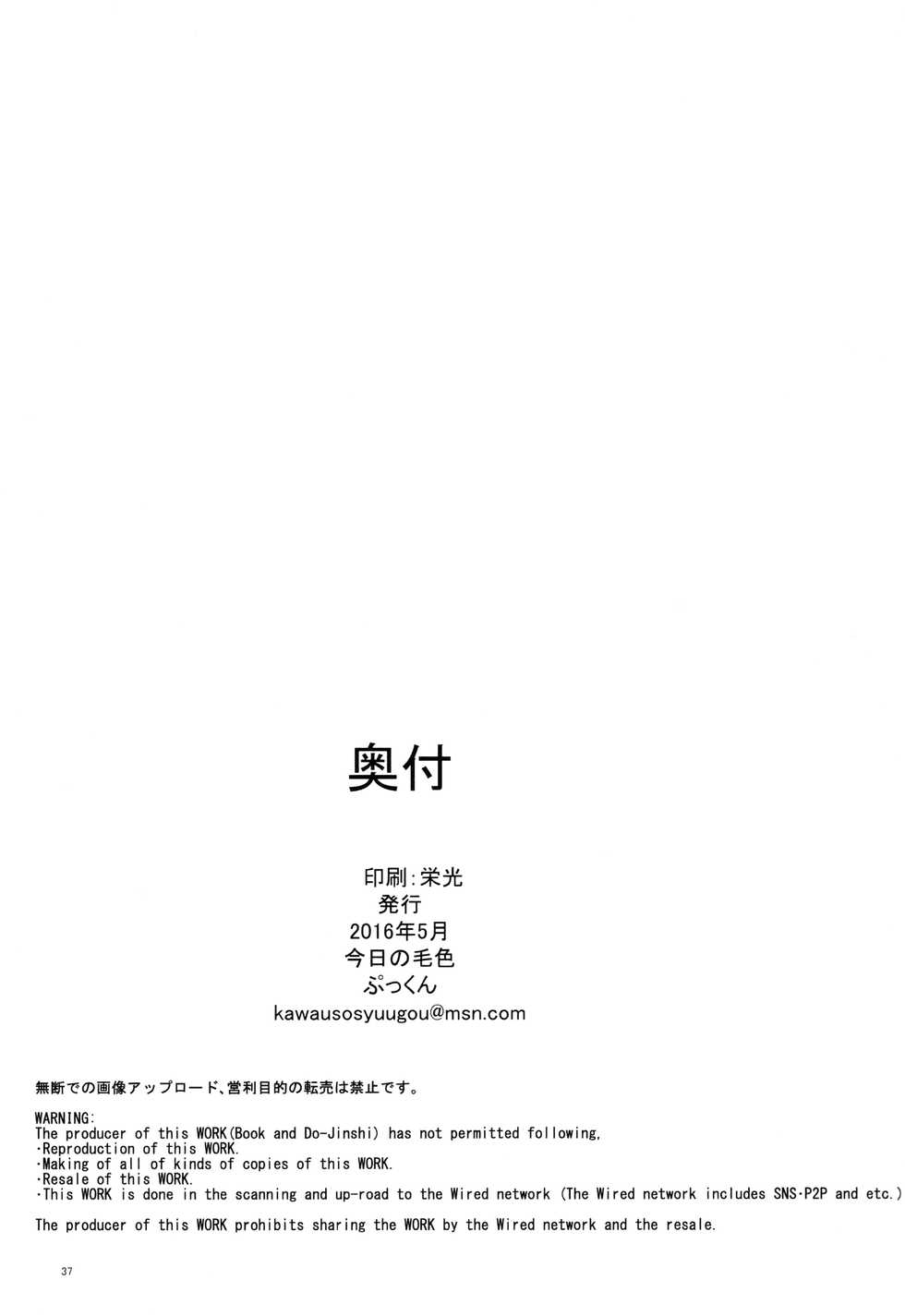 (Kemoket 5) [Kyou no Keiro (Pukkunn)] Oatsui no ga Osuki!? - Page 37