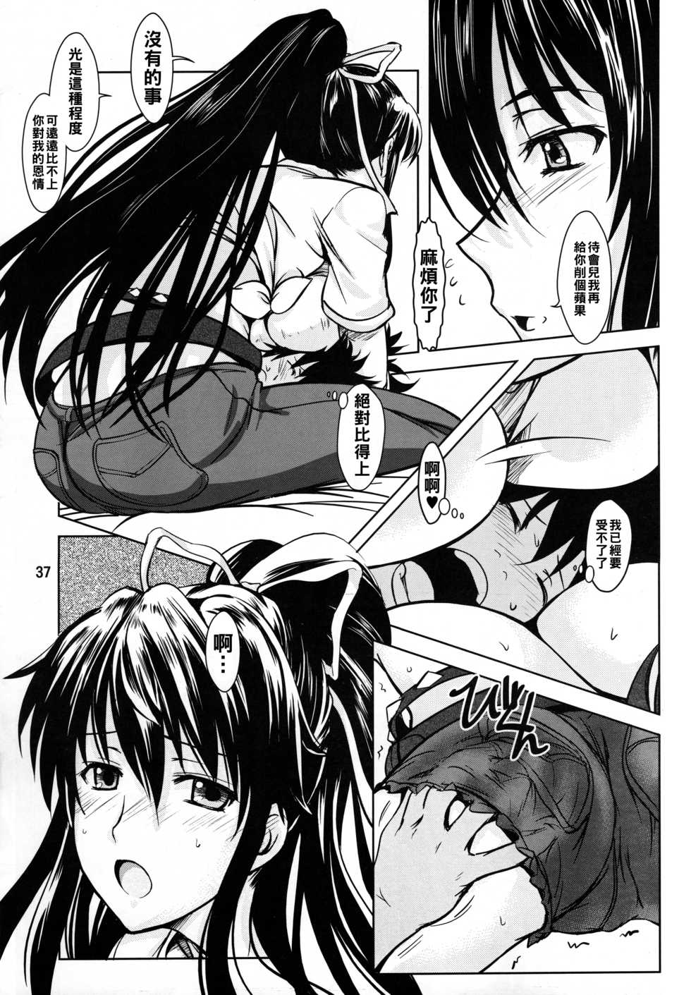 (C79) [Obsidian Order (Shoda Norihiro)] No buts II (Toaru Majutsu no Index) [Chinese] [黑条汉化&DDD] - Page 36