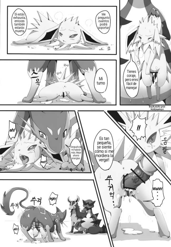 (Kemoket 2) [Kousyoudou (Bakugatou)] Taika no Utage | Festín de la degeneración  (Pokémon) [Spanish] [Ongoing] - Page 8