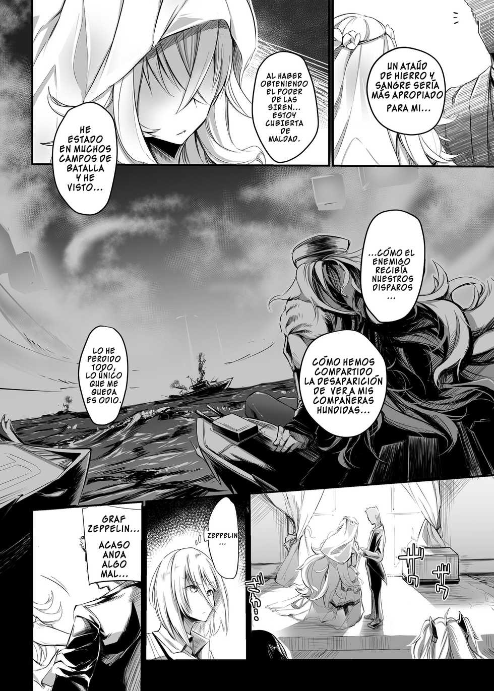 (C94) [Kaede Momiji (Shijokko)] Aishite Iru ga Nikunde Iru no da (Azur Lane) [Spanish] [Crrano's no Fan Dubs] - Page 3