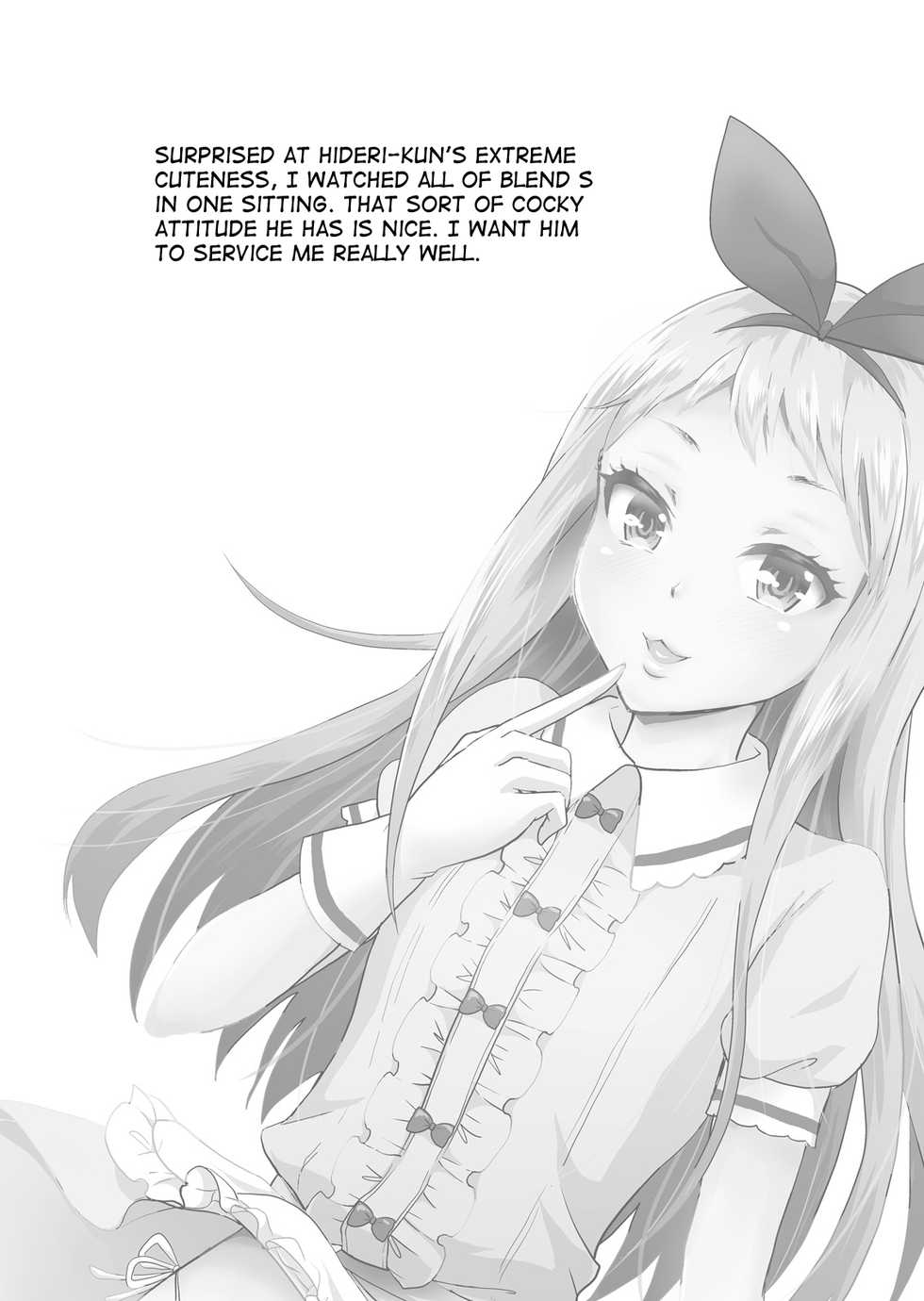 (COMIC1☆13) [Fullswing Otome (Takayamanon)] Ore no Mono ni Natte yo Hideri-kun (Blend S) [English] [mysterymeat3] - Page 24