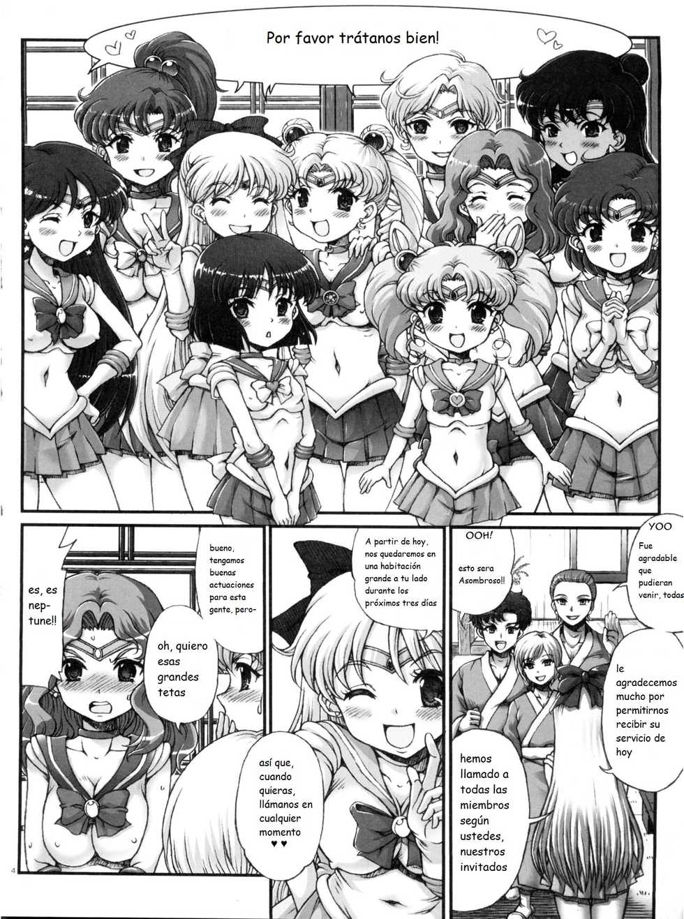 (C83) [Oboro & Tempo Gensui Dou (Tempo Gensui)] Sailor Delivery Health All Stars ~Onsen Ryokan-hen~ (Bishoujo Senshi Sailor Moon) [Spanish] - Page 3