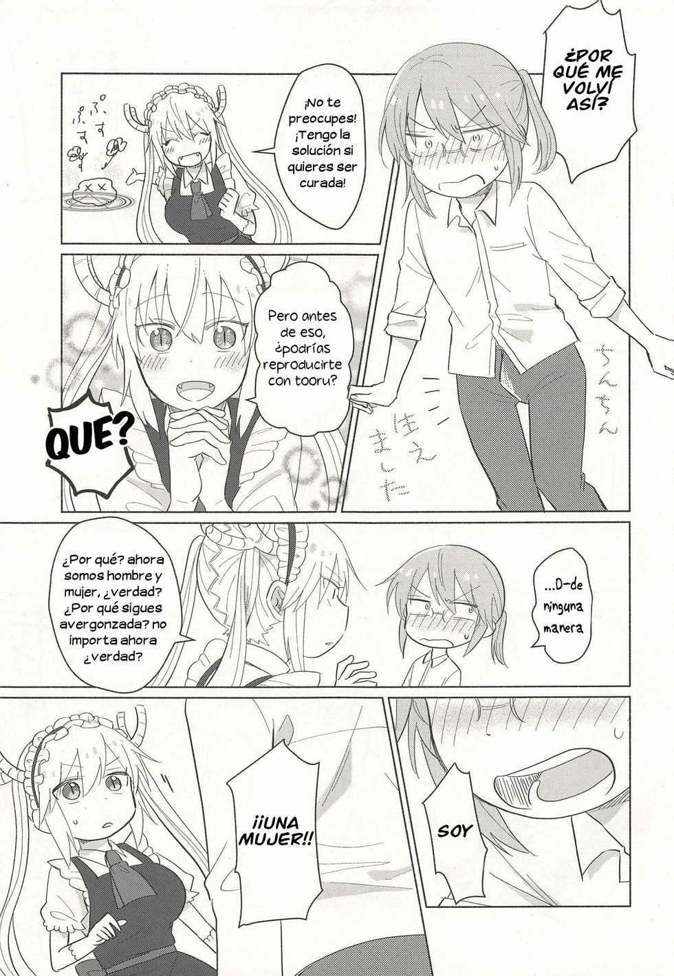 (CT32) [Usabarashi (Usako)] Tohru-san mo Haemashita (Kobayashi-san-chi no Maid Dragon) [Spanish] [Kisawea No Fansub] - Page 3